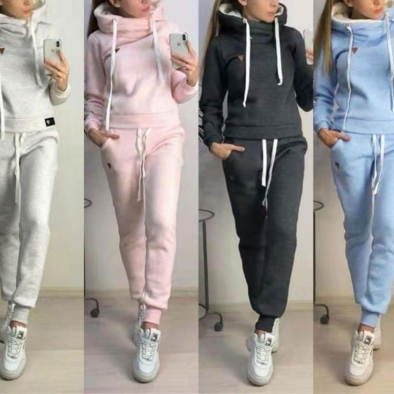 Winter 2 Piece Set Sweatshirt Tracksuit Women 2020Workout Gym Sportwear Autumn Hooded Sets Sport Hoodies + Casual Jogger
Winter 2 Piece Set Sweatshirt Tracksuit Women 2020Workout Gym Sportwear Autumn Hooded Sets Sport Hoodies + Casual Jogger