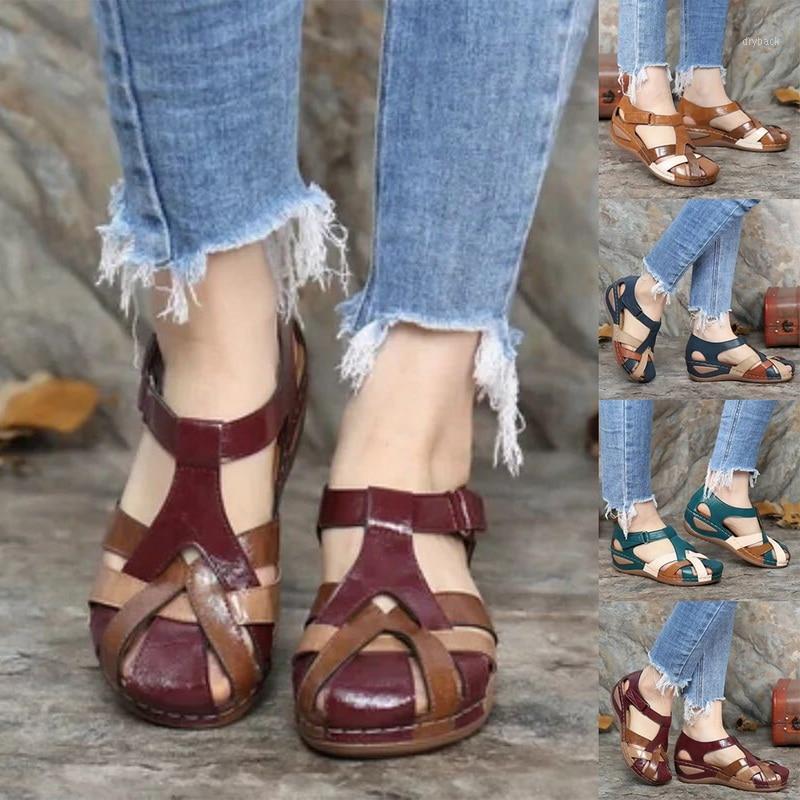 Rome Sandals Women Wedges Mixed Colors Buckle Ladies Slippers Casual Comfortable Fashion Summer Plus Size Shoes Femme Sandals1, Red
Rome Sandals Women Wedges Mixed Colors Buckle Ladies Slippers Casual Comfortable Fashion Summer Plus Size Shoes Femme Sandals1, Red