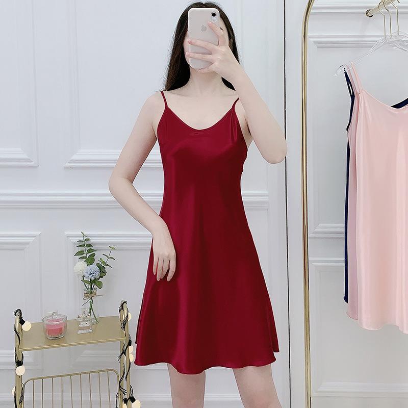 New Sexy Nightdress Female Summer Rayon Thin Korean Version Gathered Solid Color Small Chest Halter Strap Nightdress Summer, White
New Sexy Nightdress Female Summer Rayon Thin Korean Version Gathered Solid Color Small Chest Halter Strap Nightdress Summer, White