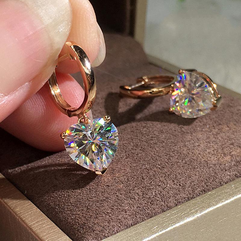 Hoop & Huggie Fashion Shiny Cubic Zircon Love Heart Earrings Good Quality Crystal For Women Girls Korean Jewelry 2021 Trendy
Hoop & Huggie Fashion Shiny Cubic Zircon Love Heart Earrings Good Quality Crystal For Women Girls Korean Jewelry 2021 Trendy