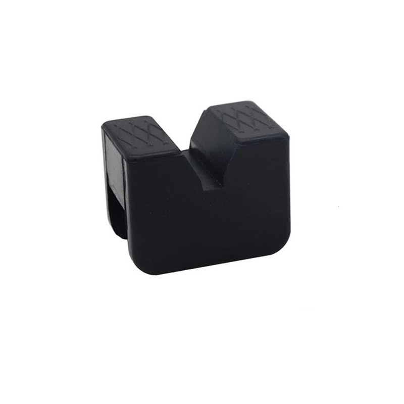 High Quality Car Lift Support Rubber Pads Black Notched Floor Jack Pad Frame Rail Universal Adapter