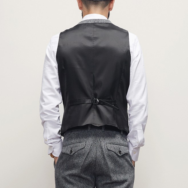 2021 Classic Gray Groom Vests Wool Groomsmen Vest Slim Fit Mens Dress Suit Vest Prom Dinner Party Wedding Attire Waistcoat Custom Made