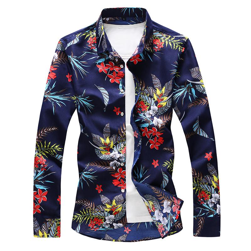 Retro Floral Printed Man Casual Shirts Fashion Classic Men Dress Shirt Breathable Men's Long Sleeve Brand Clothing Plus size 7XL, Photo color
Retro Floral Printed Man Casual Shirts Fashion Classic Men Dress Shirt Breathable Men's Long Sleeve Brand Clothing Plus size 7XL, Photo color