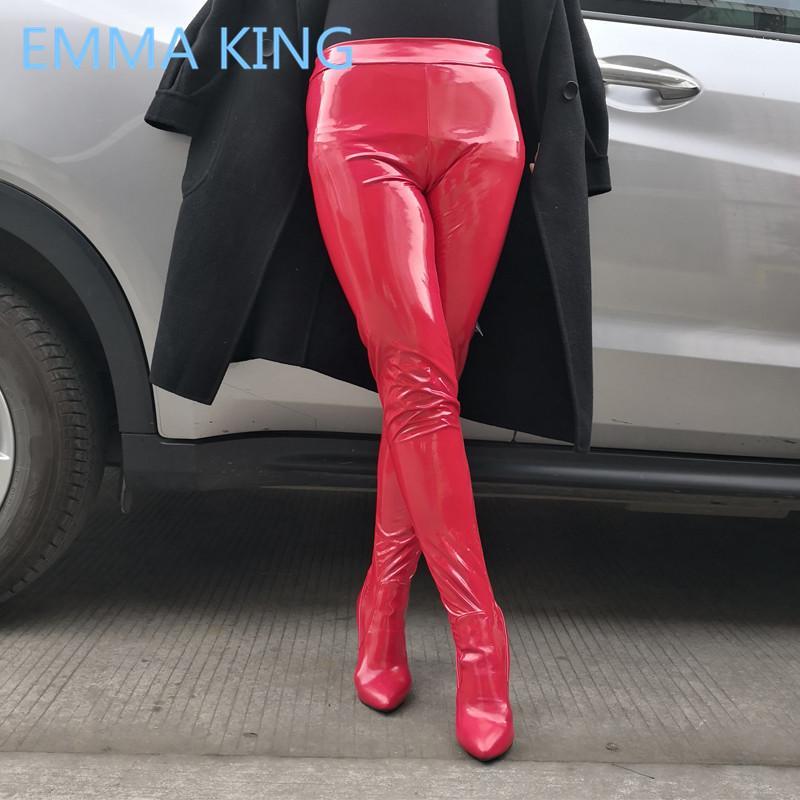 2020 Runway New Red Patent Leather Women High Waist Pants Boots Pointed Toe Sexy High Heels Shoes Woman Thigh Crotch Boots1, As shown in picture
2020 Runway New Red Patent Leather Women High Waist Pants Boots Pointed Toe Sexy High Heels Shoes Woman Thigh Crotch Boots1, As shown in picture