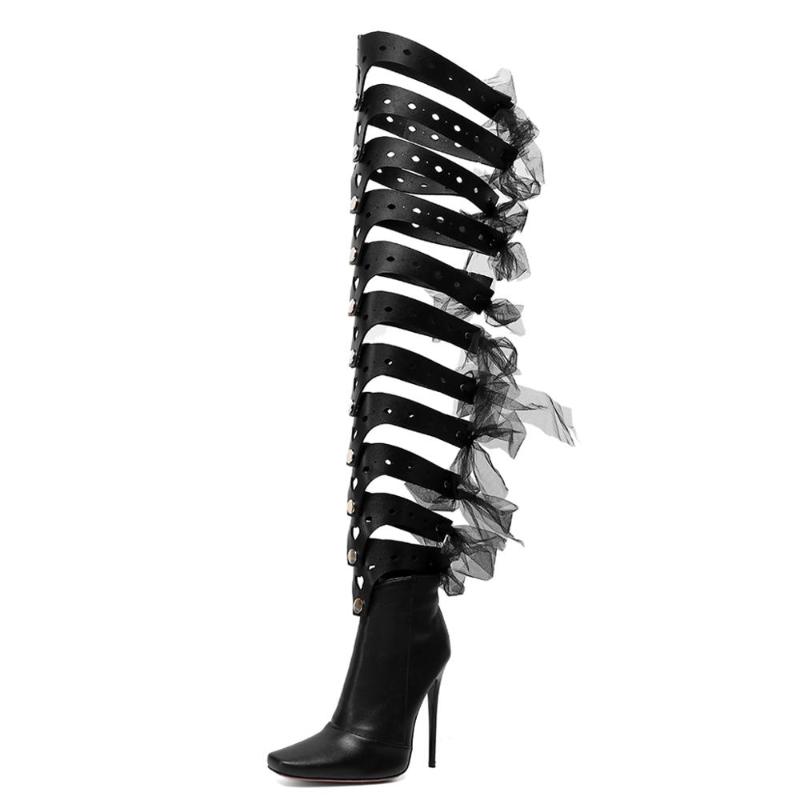 Super High Stiletto Sexy Over-The-Knee Boots Pointed Belt Spring And Summer Cool Boots Autumn Nightclub Performance Women's Boot, Black
Super High Stiletto Sexy Over-The-Knee Boots Pointed Belt Spring And Summer Cool Boots Autumn Nightclub Performance Women's Boot, Black