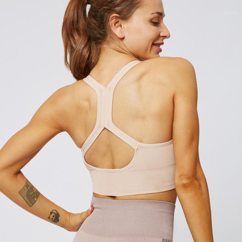 High Elasticity Solid Color Seamless Fitness Yoga Tops Shockproof Push Up Fitness Bras Women Hollow Running Gym Bra Underwear1, Ns-w023 khaki 
High Elasticity Solid Color Seamless Fitness Yoga Tops Shockproof Push Up Fitness Bras Women Hollow Running Gym Bra Underwear1, Ns-w023 khaki