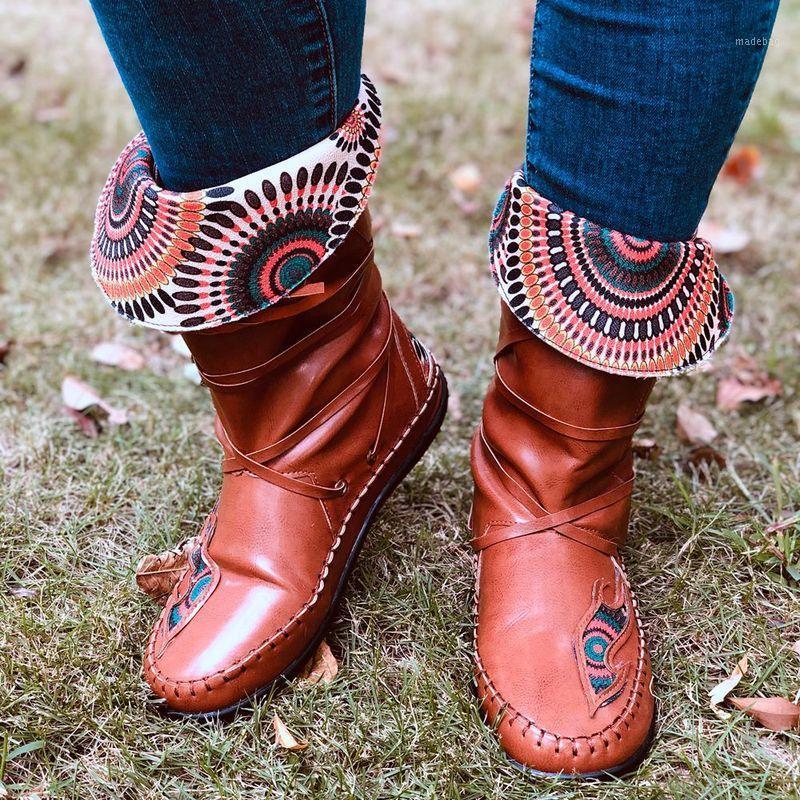 2020 Women Mid-calf Boots Flats Shoes Woman Booties Vintage PU Leather Ethic Bohemia Shoe Chaussures Femme Zapatos Mujer Sapato1, Rose red
2020 Women Mid-calf Boots Flats Shoes Woman Booties Vintage PU Leather Ethic Bohemia Shoe Chaussures Femme Zapatos Mujer Sapato1, Rose red