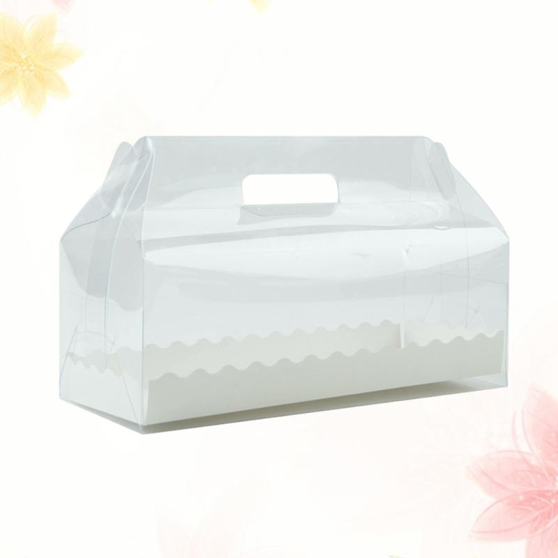 6pcs Transparent Cake Roll Packaging Box with Tray Portable Swiss Roll Containers Dessert Holder (Long
6pcs Transparent Cake Roll Packaging Box with Tray Portable Swiss Roll Containers Dessert Holder (Long