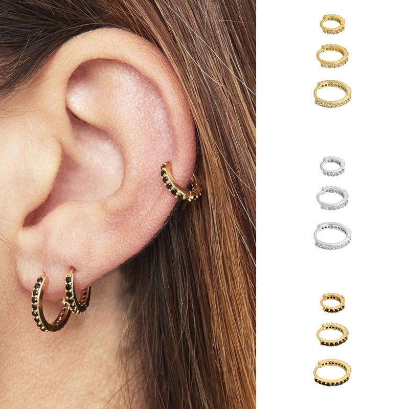 3pcs Hoop Earrings 925 Sterling Silver Circle Round Earrings for Women Men Party Wedding EarRing Luxury Bling Charm Jewelry
3pcs Hoop Earrings 925 Sterling Silver Circle Round Earrings for Women Men Party Wedding EarRing Luxury Bling Charm Jewelry
