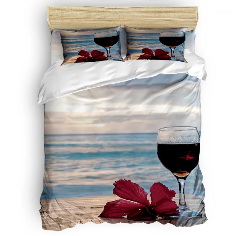 Wine Beach Flowers And Sunrise Bedding Sets Duvet Set Covers Quilt Cover Bedding Quilted Duvet Set Polyester Fabric Forefather'1, As pic
Wine Beach Flowers And Sunrise Bedding Sets Duvet Set Covers Quilt Cover Bedding Quilted Duvet Set Polyester Fabric Forefather'1, As pic