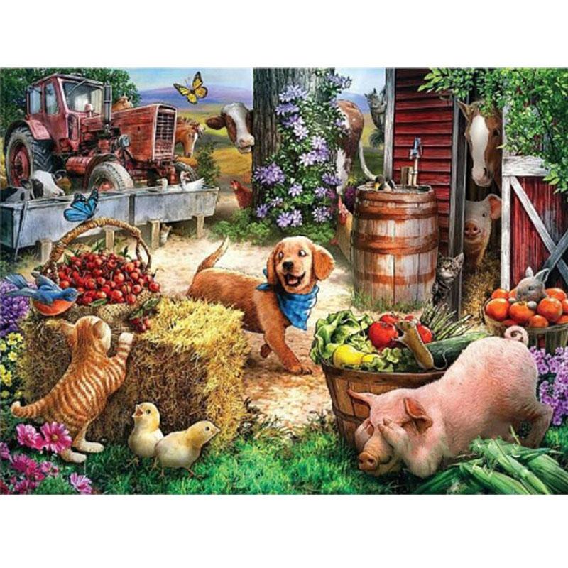 5D Diamond Painting Farm Animal Truck Dog Cat Cow Diamond Embroidery Cross Stitch Mosaic DIY Full Round Rhinestone Home Decor
5D Diamond Painting Farm Animal Truck Dog Cat Cow Diamond Embroidery Cross Stitch Mosaic DIY Full Round Rhinestone Home Decor