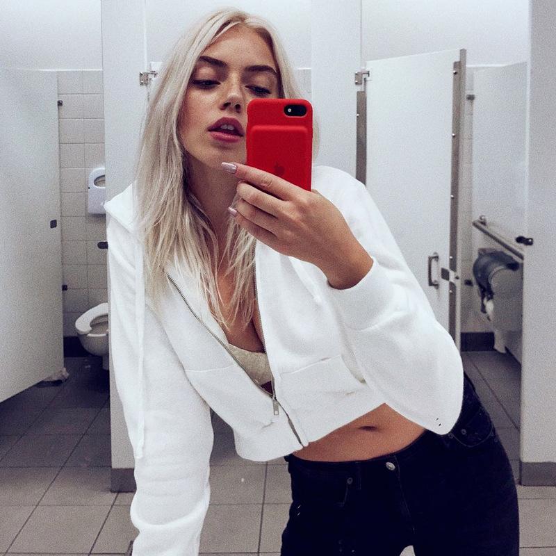 Women's Hoodies & Sweatshirts Zip-up Autumn Winter Women Pockets Slim Crop Jacket Female Clothes Drawstring White Sexy Hoody Cotton Coats, Black
Women's Hoodies & Sweatshirts Zip-up Autumn Winter Women Pockets Slim Crop Jacket Female Clothes Drawstring White Sexy Hoody Cotton Coats, Black