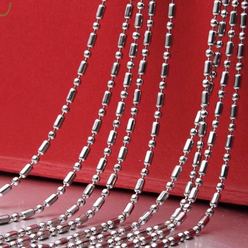 Custom 316L Stainless Steel Necklace High Quality Silver Color Jewelry Chain Fashion Women and Men Bamboo Chain Necklace
Custom 316L Stainless Steel Necklace High Quality Silver Color Jewelry Chain Fashion Women and Men Bamboo Chain Necklace