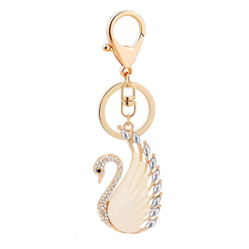 Gold Plating With Clear Rhinestones Jeweled White Swan Hanging Charm Decor Zinc Alloy Key Chains Shoulders Bag Decor Pendant
Gold Plating With Clear Rhinestones Jeweled White Swan Hanging Charm Decor Zinc Alloy Key Chains Shoulders Bag Decor Pendant