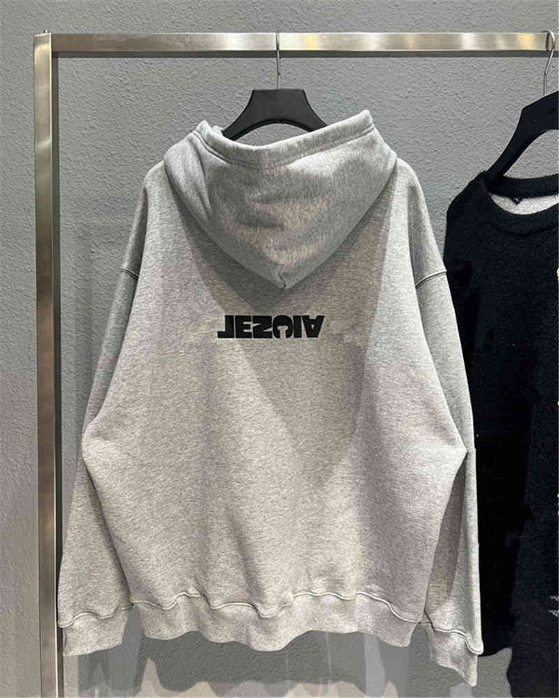 Men's Hoodies & Sweatshirts High version 21fw autumn and winter front back reverse printing heavy industry washing water used Fleece Hoodie Paris coat 0PX4, Gray
Men's Hoodies & Sweatshirts High version 21fw autumn and winter front back reverse printing heavy industry washing water used Fleece Hoodie Paris coat 0PX4, Gray