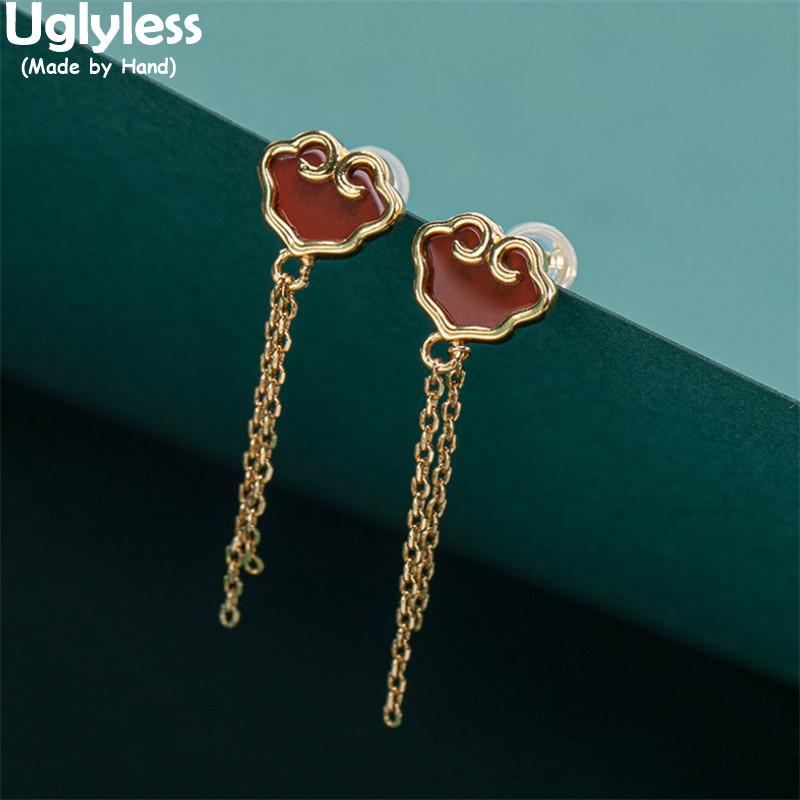 Dangle & Chandelier Uglyless Abstract Heart-shape Jade Agate Earrings For Women Exotic Long Chains Tassels Studs Gold 925 Silver Brincos
Dangle & Chandelier Uglyless Abstract Heart-shape Jade Agate Earrings For Women Exotic Long Chains Tassels Studs Gold 925 Silver Brincos