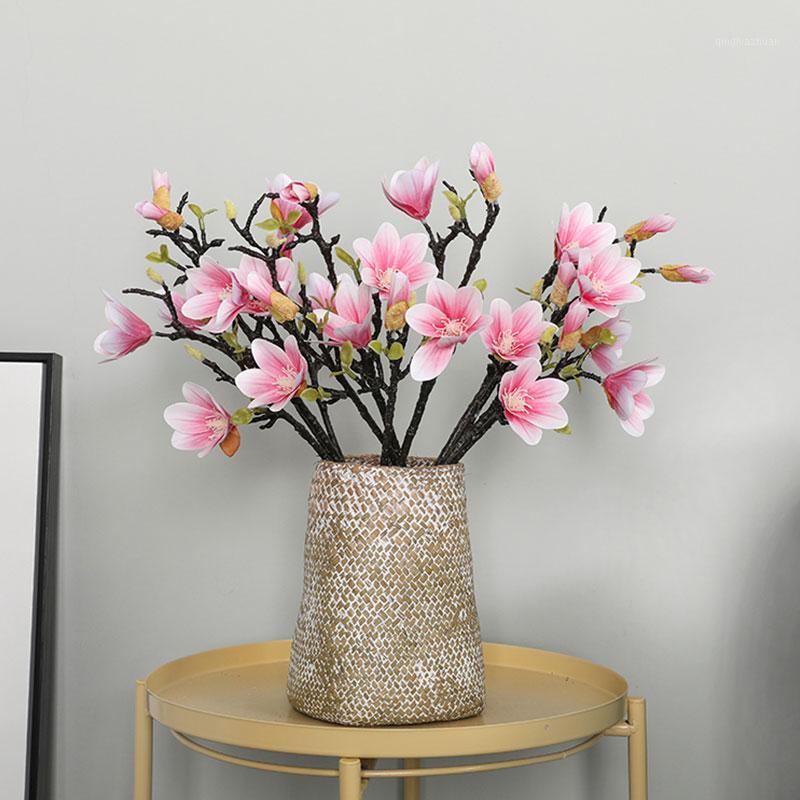 Artificial Magnolia Flower Simulation Magnolia Home Decor Party 53cm Classical Fake Flower Festive Handmade1, White
Artificial Magnolia Flower Simulation Magnolia Home Decor Party 53cm Classical Fake Flower Festive Handmade1, White