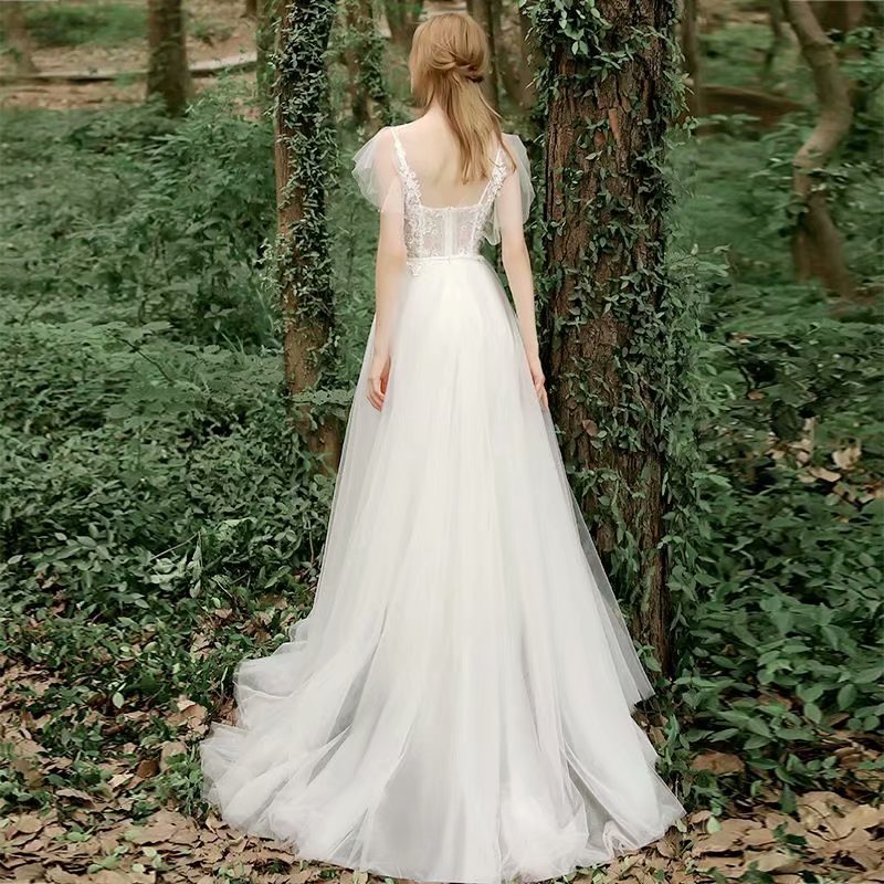 2021 New "elegant Tie Bride Bridal Gown Dressed Novia Robe From Zipper Floor" L9RM, Same as image
2021 New "elegant Tie Bride Bridal Gown Dressed Novia Robe From Zipper Floor" L9RM, Same as image