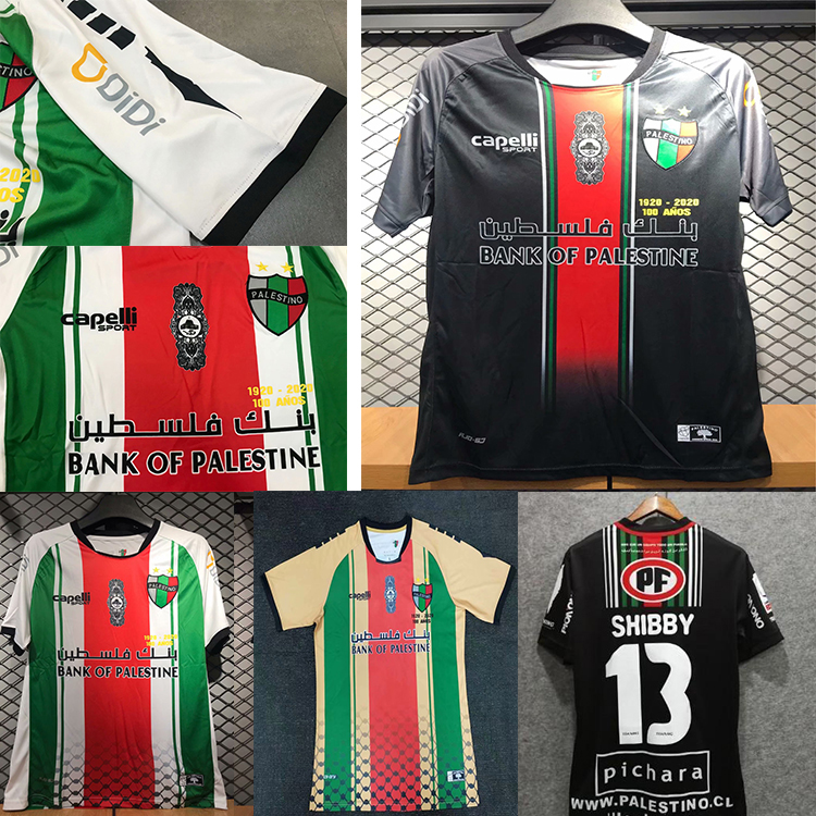 New 2021 Palestine high quality football suit 20 / 21 Palestine top adult Thai short sleeve home and away football shirt, Black
New 2021 Palestine high quality football suit 20 / 21 Palestine top adult Thai short sleeve home and away football shirt, Black
