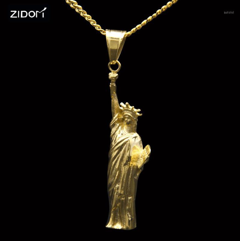 Stainless Steel Gold color Hip hop Statue of Liberty shape pendant necklace 60cm long link chain fashion necklace for best gifts1
Stainless Steel Gold color Hip hop Statue of Liberty shape pendant necklace 60cm long link chain fashion necklace for best gifts1