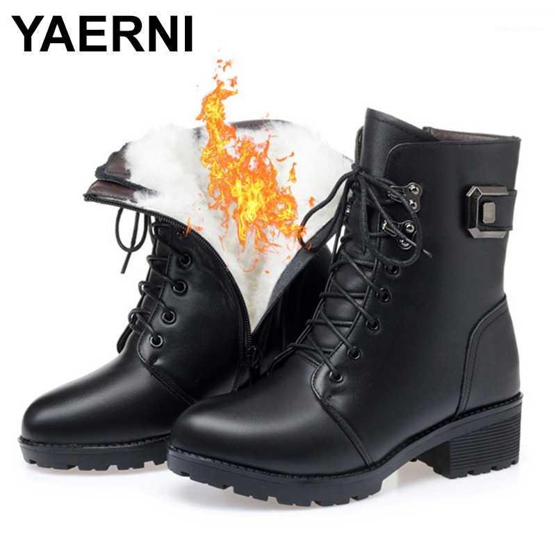 YAERNI 2020 Winter Genuine Leather Boots Warm Plush Wool Boots Fashion Comfort Non-slip Women Snow Shoes Plus Size1, Black
YAERNI 2020 Winter Genuine Leather Boots Warm Plush Wool Boots Fashion Comfort Non-slip Women Snow Shoes Plus Size1, Black
