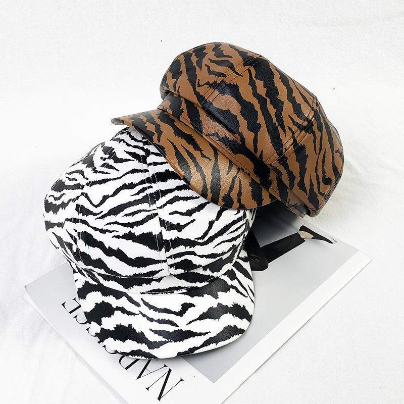 Pu leopard beret striped octagonal hat female autumn and winter duck tongue painter hat British retro newsboy1
Pu leopard beret striped octagonal hat female autumn and winter duck tongue painter hat British retro newsboy1