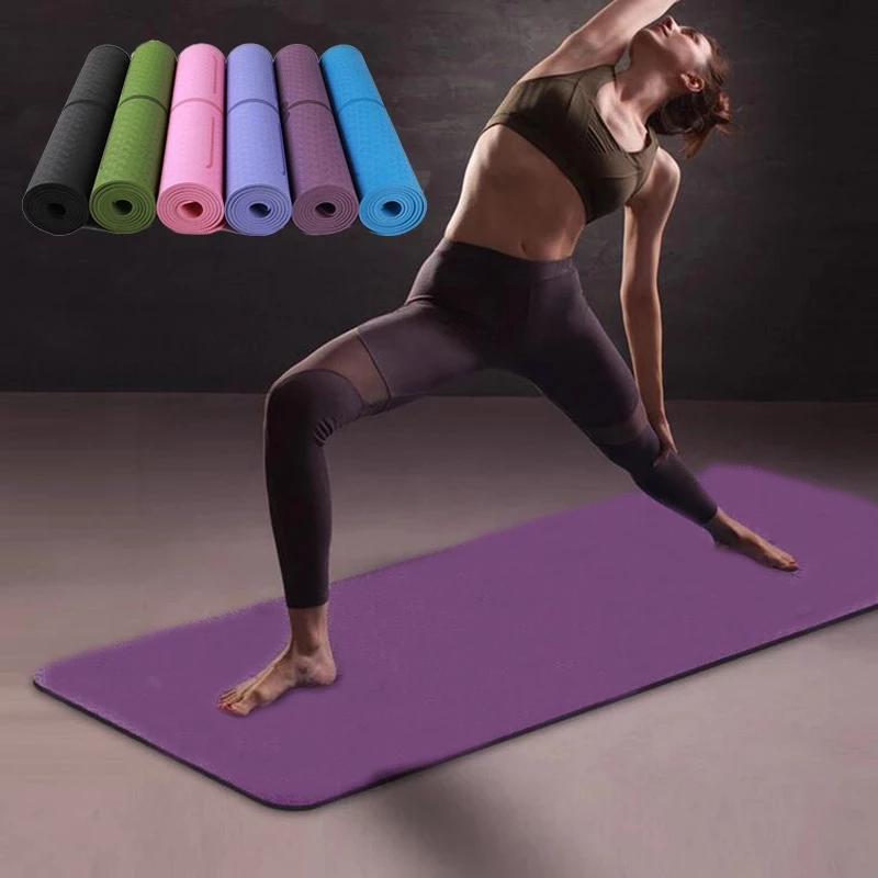 US STOCK 6mm Thick Two-tone Colored TPE Yoga Mats High Quality Weight Exercise Yoga Mat 183 x 61cm Pilates Yoga Fitness Supplies FY6018, Randomly color
US STOCK 6mm Thick Two-tone Colored TPE Yoga Mats High Quality Weight Exercise Yoga Mat 183 x 61cm Pilates Yoga Fitness Supplies FY6018, Randomly color
