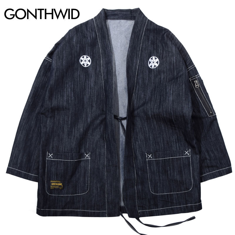 Japanese Kimono Jackets Japan Style Zipper Pocket Embroidery Men 2020 Streetwear Male Fashion Hip Hop Casual Coats, Kg-1
Japanese Kimono Jackets Japan Style Zipper Pocket Embroidery Men 2020 Streetwear Male Fashion Hip Hop Casual Coats, Kg-1