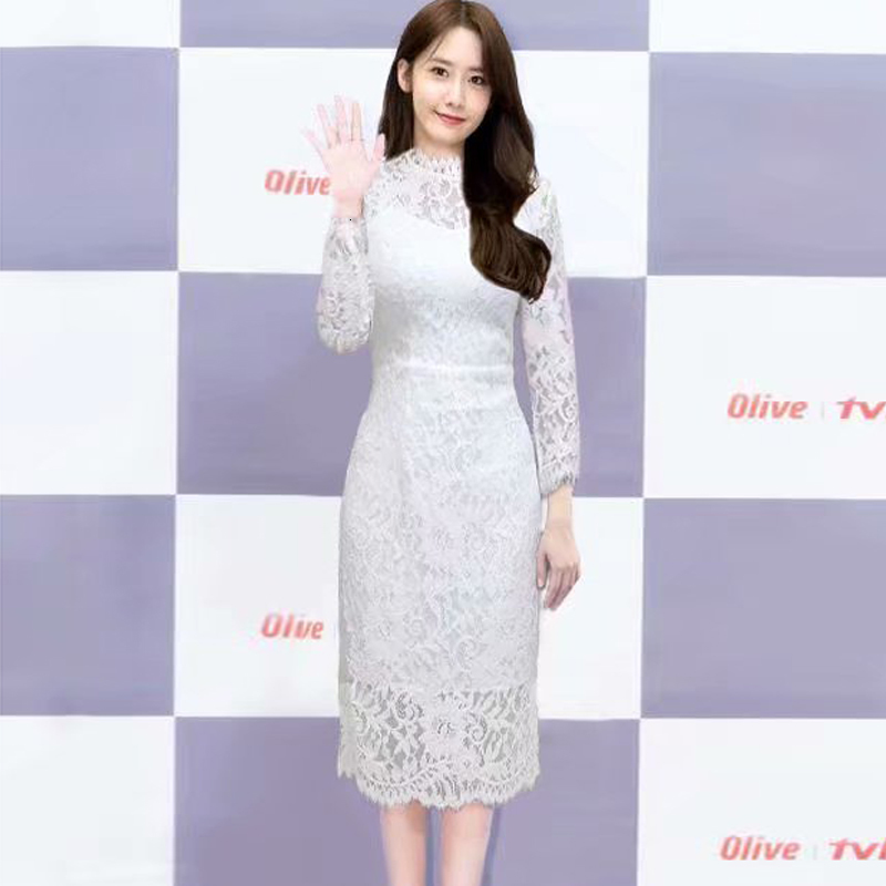 2021 New Autumn Sexy Lace Sleeves Elegant Long Temper Self-cultivation Mid Length White Dress of High Quality Women N6bv
2021 New Autumn Sexy Lace Sleeves Elegant Long Temper Self-cultivation Mid Length White Dress of High Quality Women N6bv