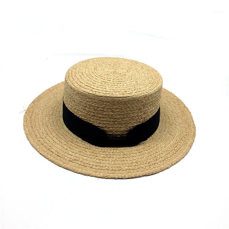 Girls Solid Real Braided Straw Hat Summer Beach Hat Women Natural Raffia Boater Straw with Black Ribbon Band1, Natutal
Girls Solid Real Braided Straw Hat Summer Beach Hat Women Natural Raffia Boater Straw with Black Ribbon Band1, Natutal