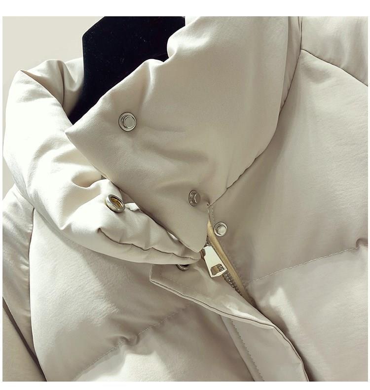 8 Solid Colors Cotton Parkas Women's Outwear Korean Style Autumn Winter Oversized Coats Jacket New Women's Clothing 201019