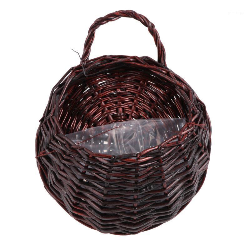 Straw Wall Hanging Flower Basket Hand Woven Artwork Indoor Simulation Balcony Decoration for Home Hotel (Coffee)1 
Straw Wall Hanging Flower Basket Hand Woven Artwork Indoor Simulation Balcony Decoration for Home Hotel (Coffee)1