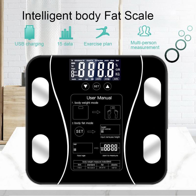 Smart Body Fat Scale Floor Scientific Smart Electronic LED Digital Weight Measuring Balance Bluetooth APP Android Or IOS1 
Smart Body Fat Scale Floor Scientific Smart Electronic LED Digital Weight Measuring Balance Bluetooth APP Android Or IOS1