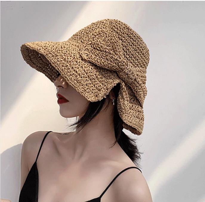 Parent-child 100%Raffia Bow Sun Hat Wide Brim Floppy Summer Hats For Women Beach Panama Straw Dome Bucket Hat Femme Shade, Khaki
Parent-child 100%Raffia Bow Sun Hat Wide Brim Floppy Summer Hats For Women Beach Panama Straw Dome Bucket Hat Femme Shade, Khaki