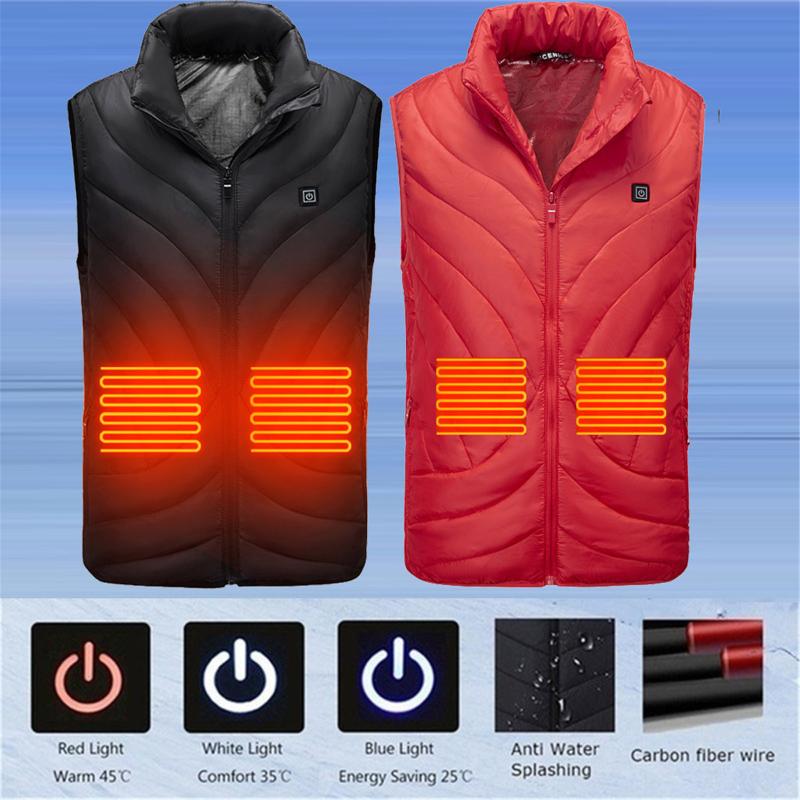 Winter Men' Smart Usb Vests Abdominal Back Electric Heating Warm Down Cotton Jacket Vests Cotton Clothes Casual Chaleco Hombre, Black
Winter Men' Smart Usb Vests Abdominal Back Electric Heating Warm Down Cotton Jacket Vests Cotton Clothes Casual Chaleco Hombre, Black