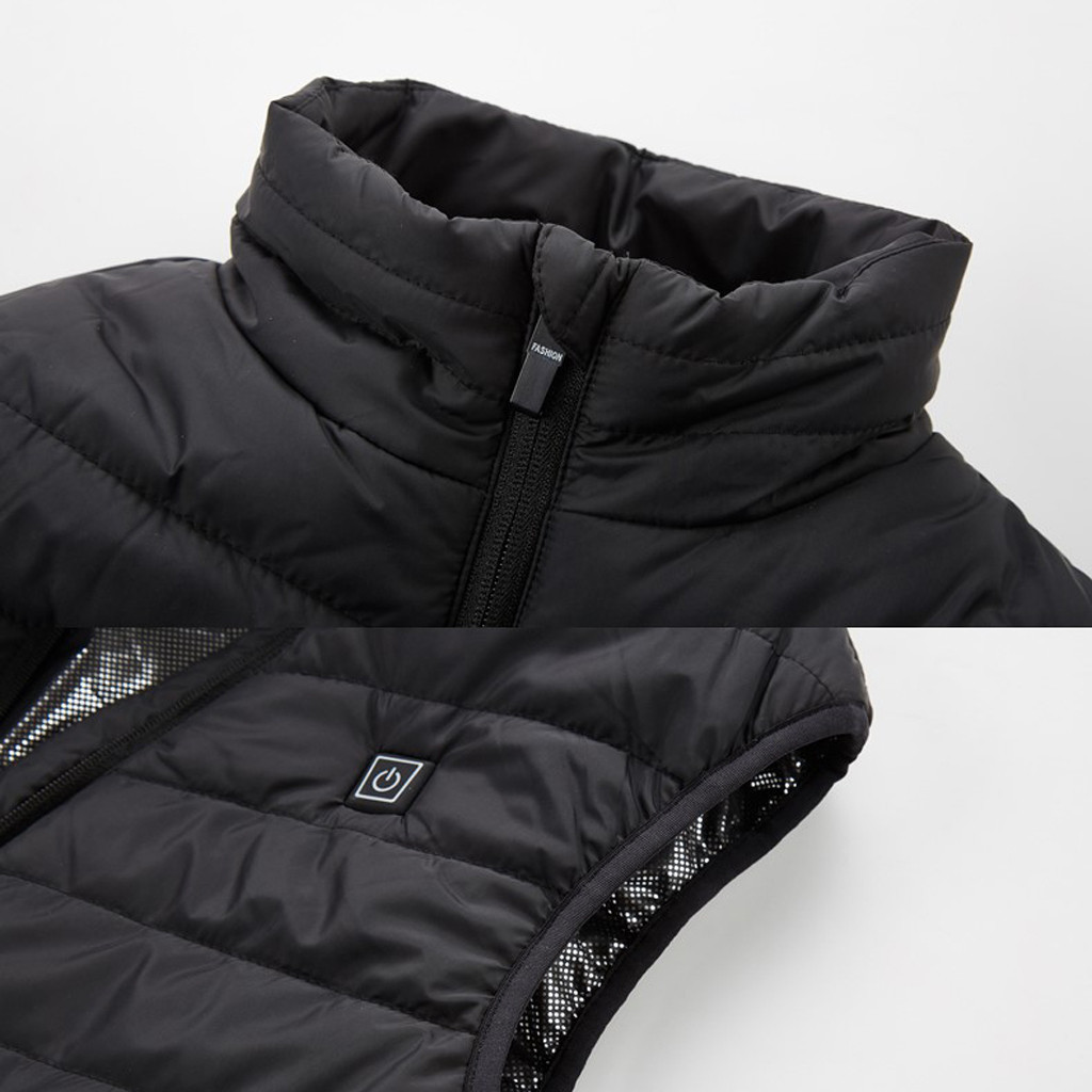 Outdoor 9 Heating Zone Vest Jacket Men Women Winter USB Electric Thermal Clothing Waistcoat Fishing Camping Heated Warm Vest New 201114