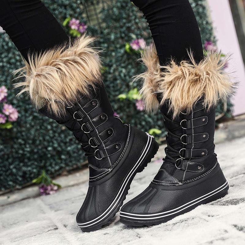 Moipheng Snow Boots Women Winter Shoes Black 2020 Woman Plush Insole Winter Boot Women Big Size 42 Warm Mid-calf Botas for, Brown-1 
Moipheng Snow Boots Women Winter Shoes Black 2020 Woman Plush Insole Winter Boot Women Big Size 42 Warm Mid-calf Botas for, Brown-1