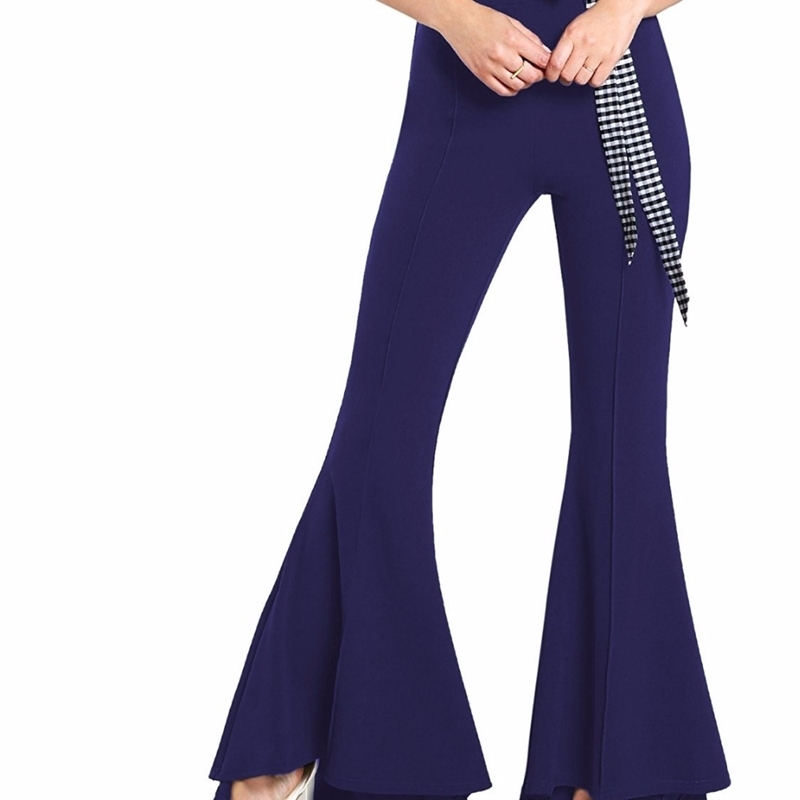 Autumn Winter Pants Women Stretch Slim Bell Bottom Trousers Plus Size Joggers Women Flare Pants Black Baggy Female Pants 201109