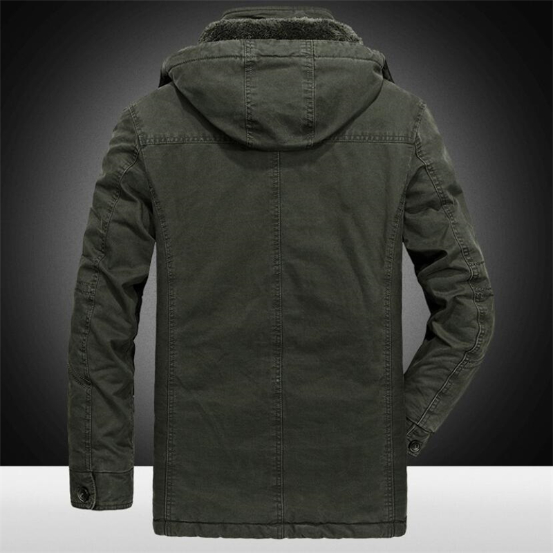 Men's Parka Top Warm Waterproof Big Size Jacket Thicken Heavy Wool Winter Coat Male Fleece Cotton-Padded 201209