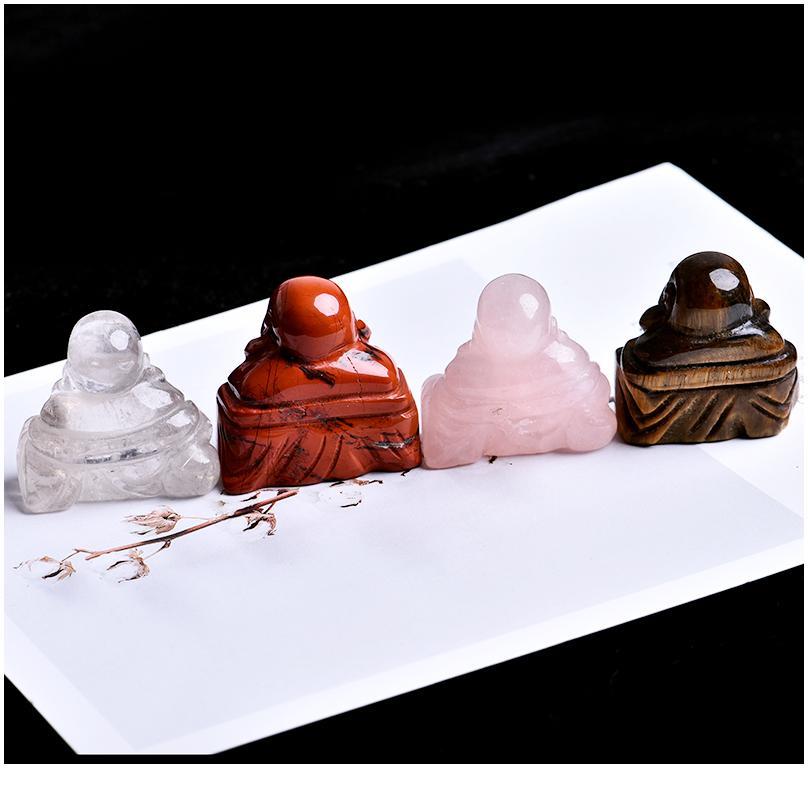 1pc Rose Quartz Tiger Crystal Religious Lucky Maitreya Buddha Statue Decorative Carved Natural Crystal Mineral Jewelry jllcEm
1pc Rose Quartz Tiger Crystal Religious Lucky Maitreya Buddha Statue Decorative Carved Natural Crystal Mineral Jewelry jllcEm
