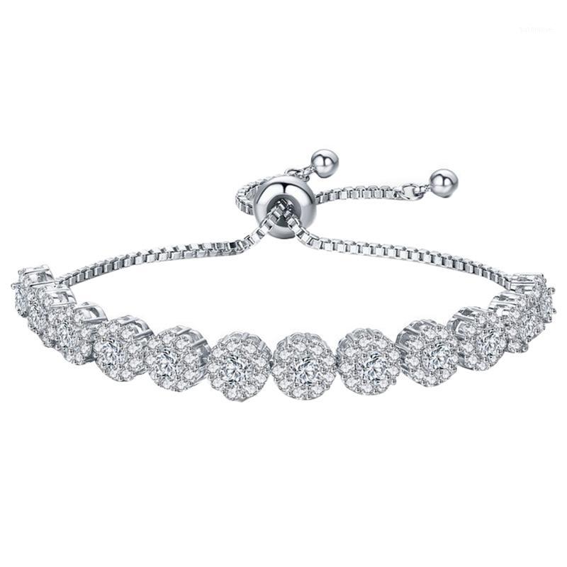 Classic New Round Cubic Zircon Elegant Women Tennis Bracelets for Women Fashion Bracelet Jewelry1