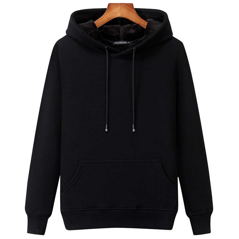 Sweater men's hooded top solid color couple's autumn and winter Plush thickened trend hoodie coat
Sweater men's hooded top solid color couple's autumn and winter Plush thickened trend hoodie coat