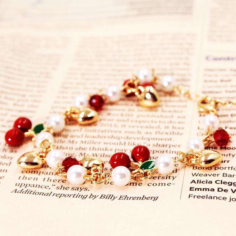 Korean Cute Cherry Love Temperament Imitation Pearl Fashion Girl Student Bracelet Jewelry Female Jewelry
Korean Cute Cherry Love Temperament Imitation Pearl Fashion Girl Student Bracelet Jewelry Female Jewelry