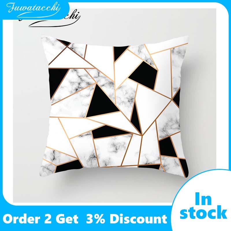 Fuwatacchi Geometric Cushion Cover Black White Pattern Throw Pillow Cover Marble Pattern Pillowcases 45X45 Square, Pc02051
Fuwatacchi Geometric Cushion Cover Black White Pattern Throw Pillow Cover Marble Pattern Pillowcases 45X45 Square, Pc02051