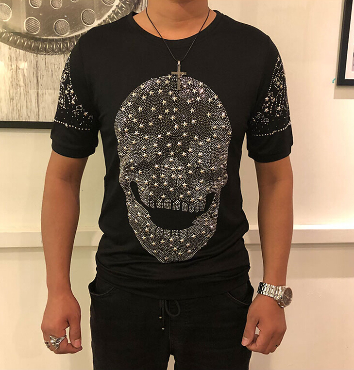 2021 New Tops Tees Summer Cotton o Neck Short Sleeve t Shirt Men Trends Fitness Top Quality with Diamonds 0b0v, Black
2021 New Tops Tees Summer Cotton o Neck Short Sleeve t Shirt Men Trends Fitness Top Quality with Diamonds 0b0v, Black