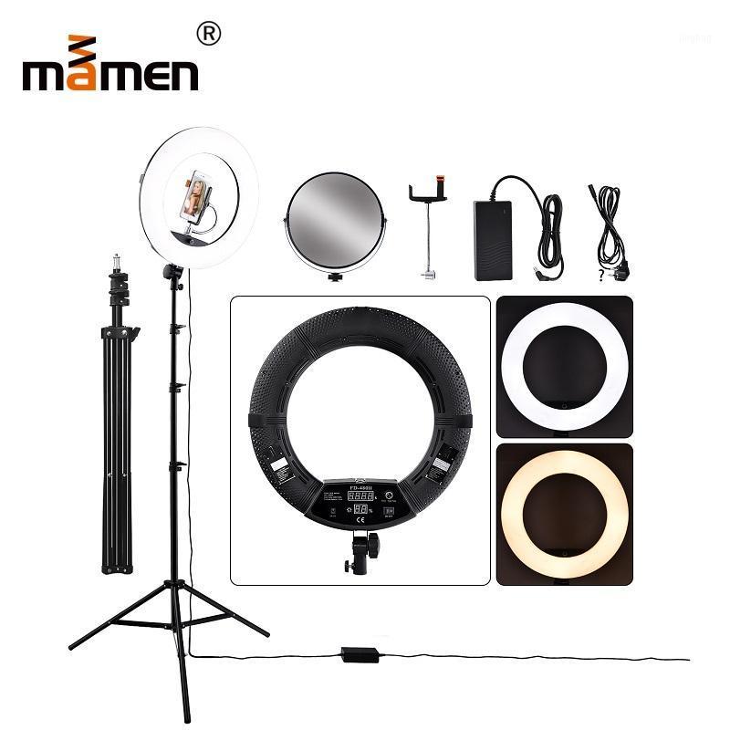 MAMEN LED Selfie Ring Light 96W 5600K Studio Photography Photo Fill Ring Light with Tripod for Smartphone Makeup1
MAMEN LED Selfie Ring Light 96W 5600K Studio Photography Photo Fill Ring Light with Tripod for Smartphone Makeup1