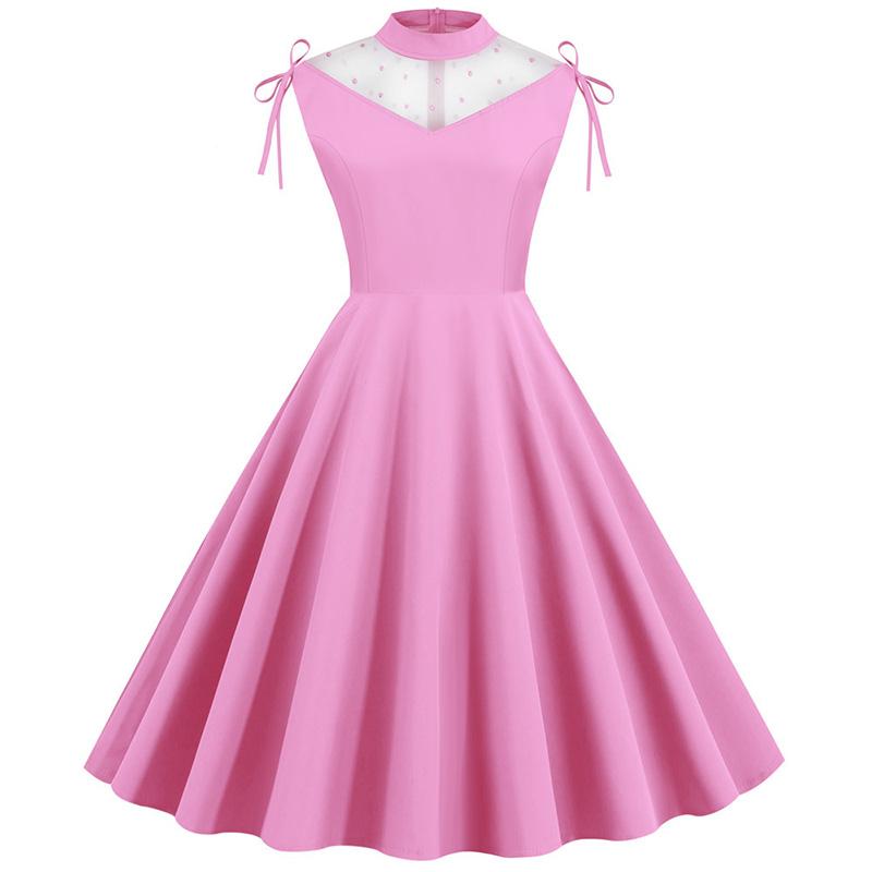 Red High Collar Elegant Party Dress Women Summer Bow Sleeve Lace Vintage Plus Size Midi A line Pinup Christmas Dress Robe Femme, Pettiskirt red
Red High Collar Elegant Party Dress Women Summer Bow Sleeve Lace Vintage Plus Size Midi A line Pinup Christmas Dress Robe Femme, Pettiskirt red