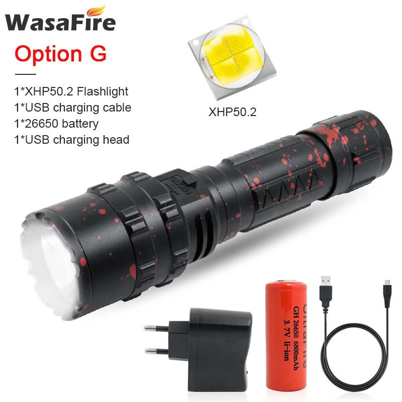 Portable Rechargeable XHP 50 LED Powerful 5 Modes Tactics 18650 Battery Outdoor Camping Bicycle Torch Lamp
Portable Rechargeable XHP 50 LED Powerful 5 Modes Tactics 18650 Battery Outdoor Camping Bicycle Torch Lamp