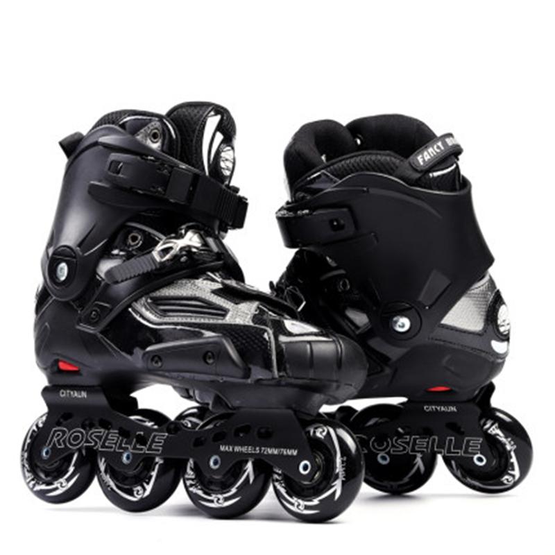 Roller skates adult men and women soft surface shoes HV skates adult inline fancy flat shoes professional speed skating, Black
Roller skates adult men and women soft surface shoes HV skates adult inline fancy flat shoes professional speed skating, Black
