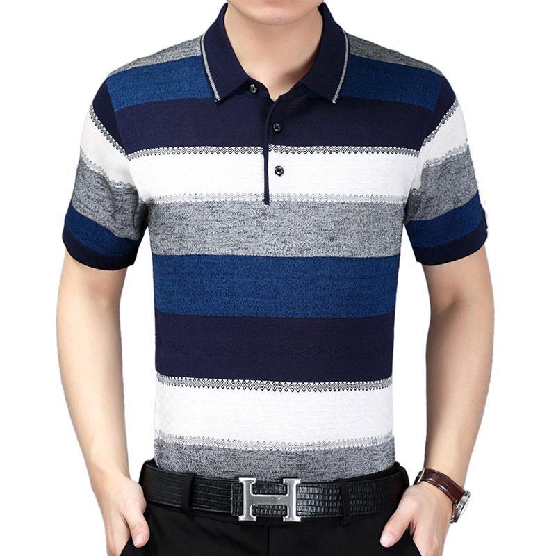 2020 NEW Striped Shirts Men Clothes Short Sleeve Men's Casual Regular fit Cotton Polos Para Hombre 131341, Blue
2020 NEW Striped Shirts Men Clothes Short Sleeve Men's Casual Regular fit Cotton Polos Para Hombre 131341, Blue